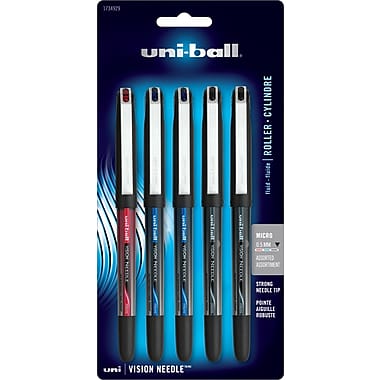 Uni-Ball Vision Needle Rollerball Pens